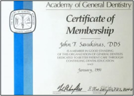 Academy of General Dentistry Member
